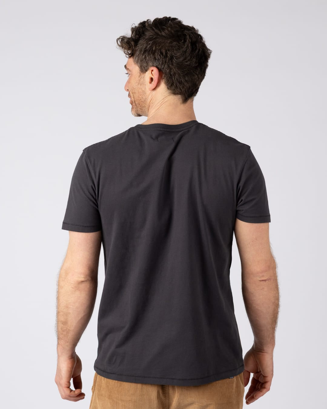 Mermaid Rise Mens Short Sleeve T-Shirt in Dark Grey