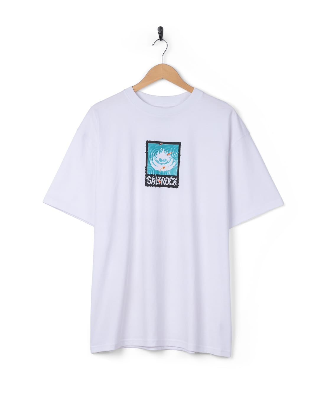 Koi Box Logo Mens Short Sleeve Tee in White