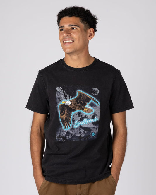 Eagle Mountain Mens Classic Short Sleeve T-Shirt In Black