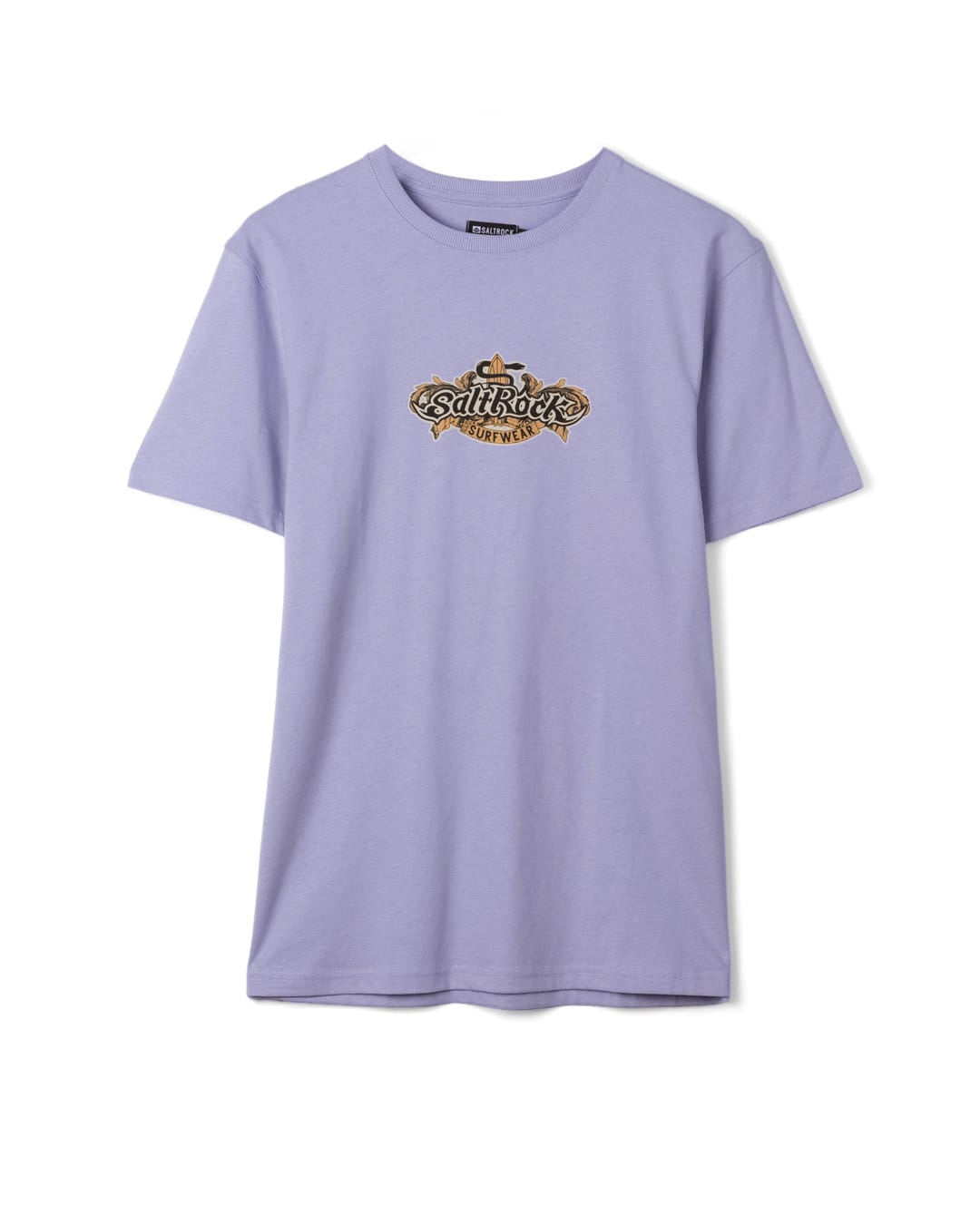 Heraldic Surf Logo Mens T-Shirt In Light Purple