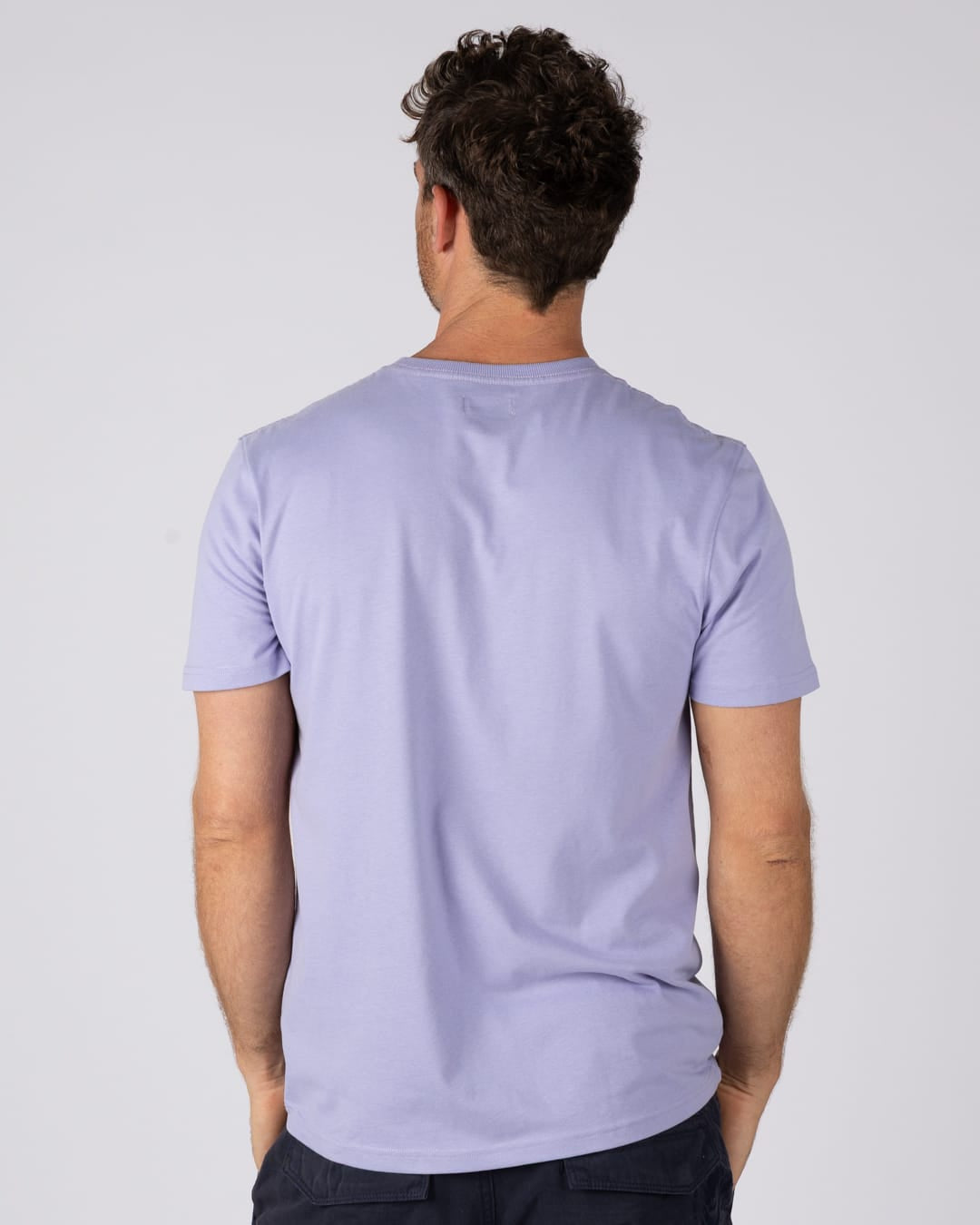 Heraldic Surf Logo Mens T-Shirt In Light Purple