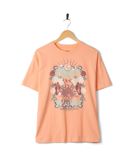 Better Days - Womens Oversized Short Sleeve T-shirt - Orange