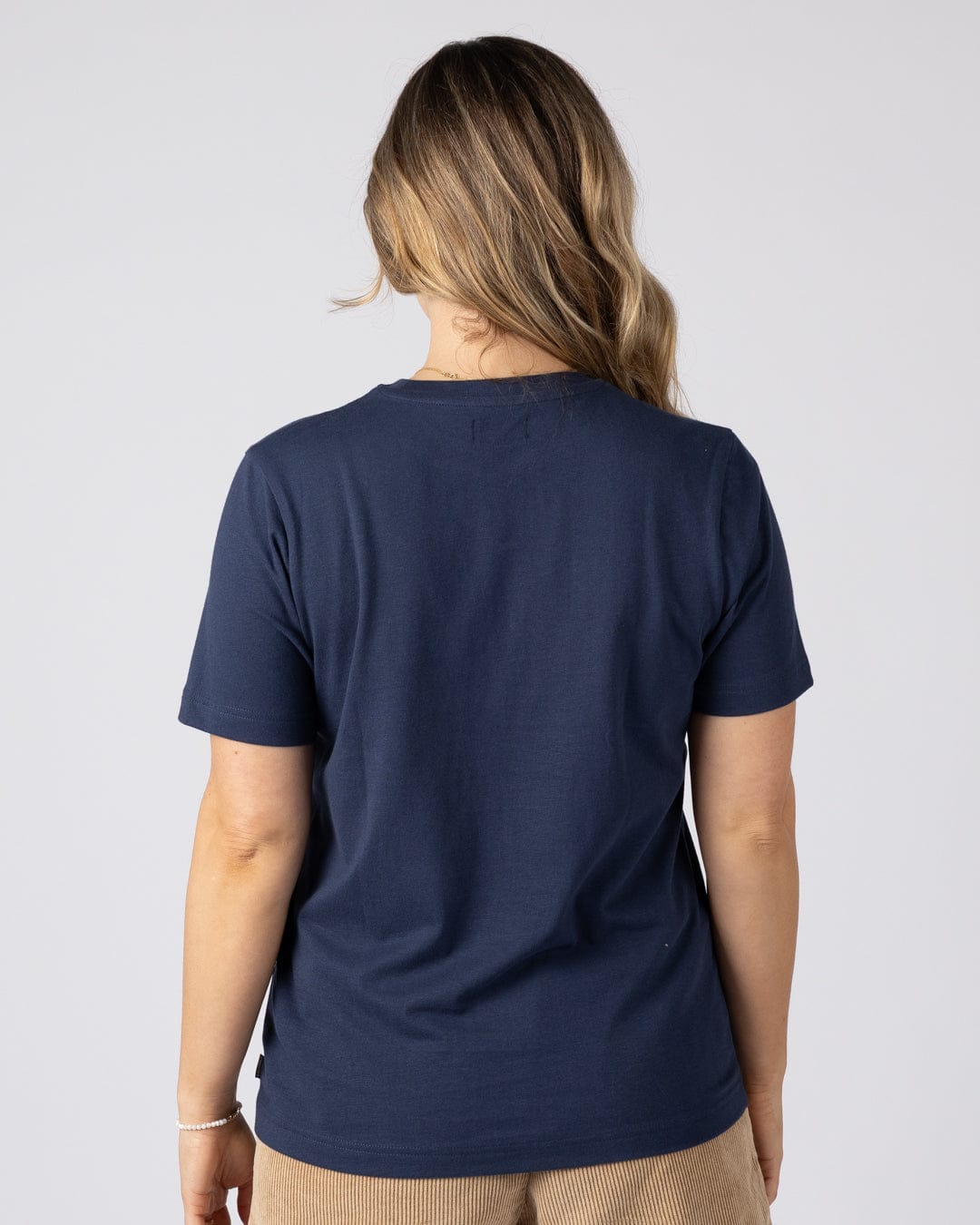 Floral Lost Ships Womens T-Shirt in Blue