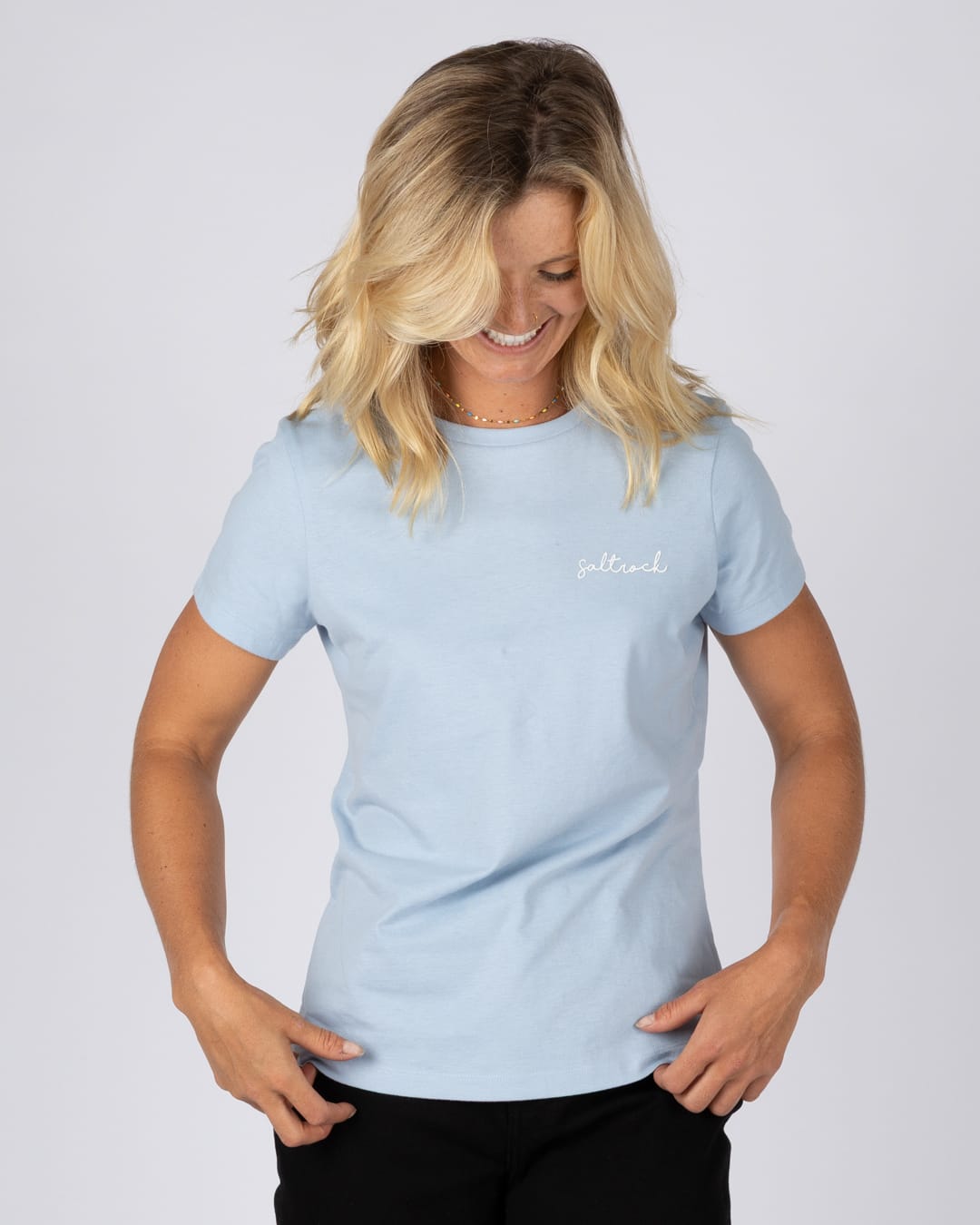 Essential Womens Short Sleeve T-Shirt in Light Blue