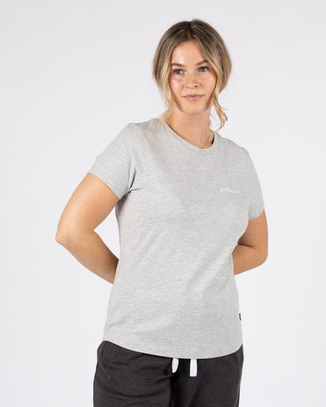 Velator - Womens Short Sleeve T-Shirt - Grey Marl