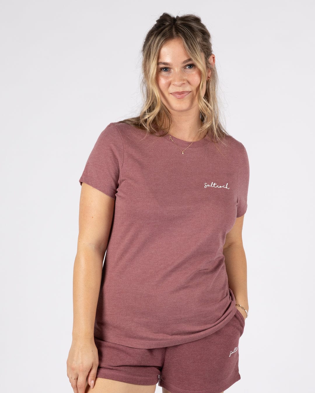 Velator - Womens Short Sleeve T-Shirt - Burgundy