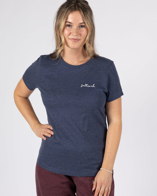 Velator - Womens Short Sleeve T-Shirt - Blue Marl