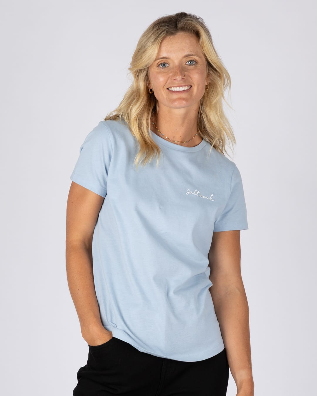 Essential Womens Short Sleeve T-Shirt in Light Blue
