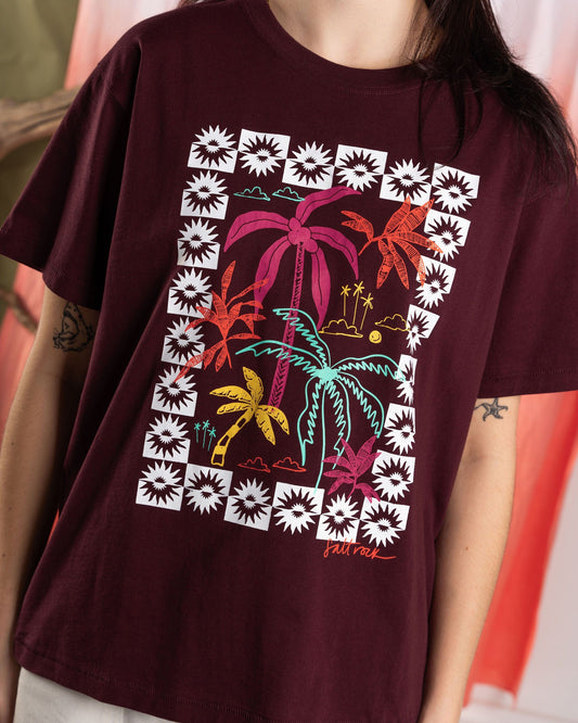 Fiesta - Womens Oversized T-Shirt - Purple