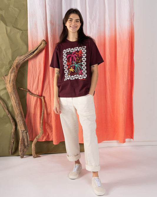 Fiesta - Womens Oversized T-Shirt - Purple