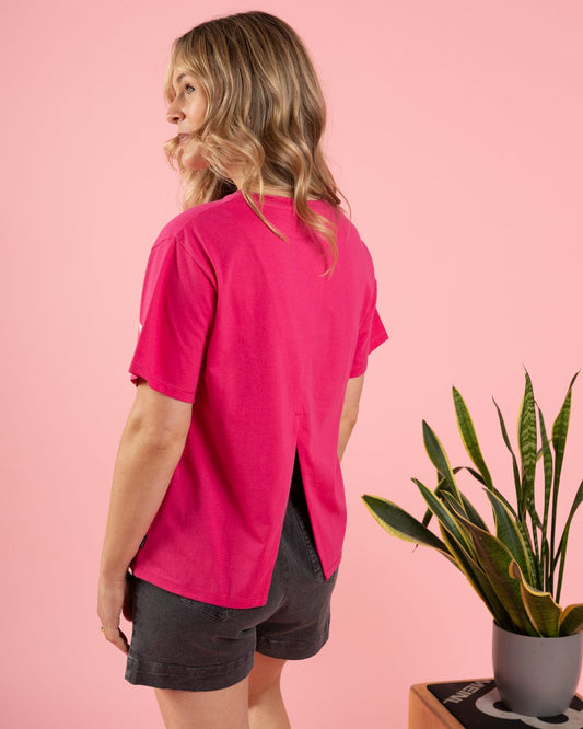 Palmer - Womens Boxy T-Shirt - Pink