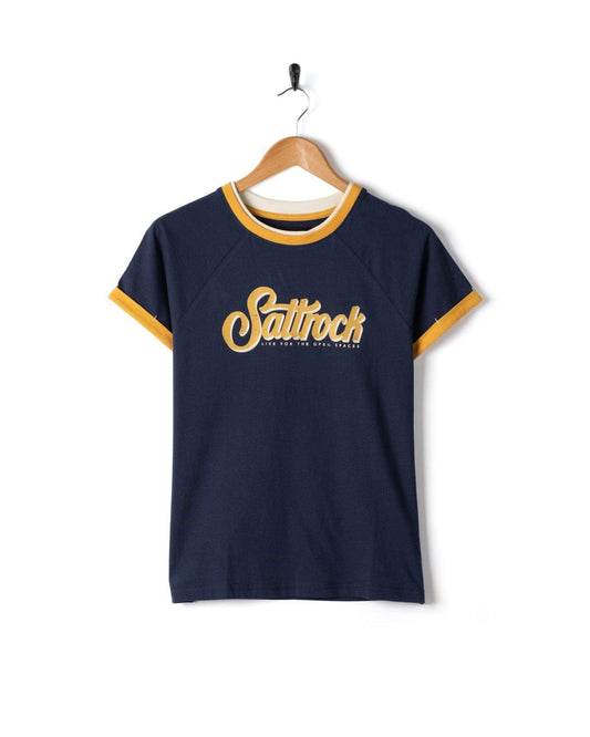 Trader Triple - Womens Short Sleeve T-Shirt - Blue- AW25