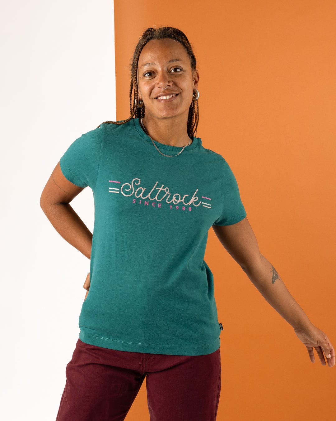 Links - Womens Short Sleeve T-Shirt - Teal