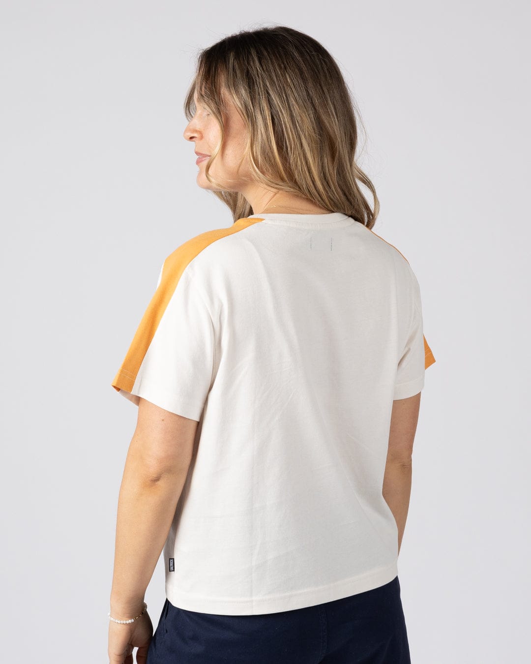 Sun Surfer Womens Short Sleeve T-Shirt in Cream