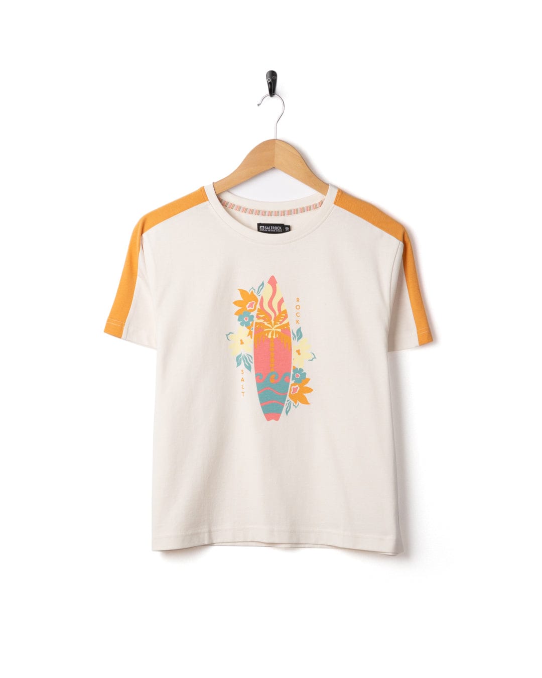 Sun Surfer Womens Short Sleeve T-Shirt in Cream