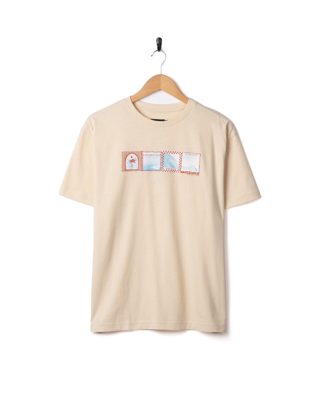 Offshore Womens Short Sleeve T-Shirt in Cream
