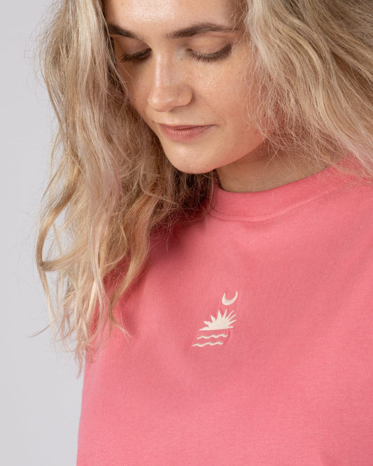 Equinox - Womens Boxy T-Shirt - Pink