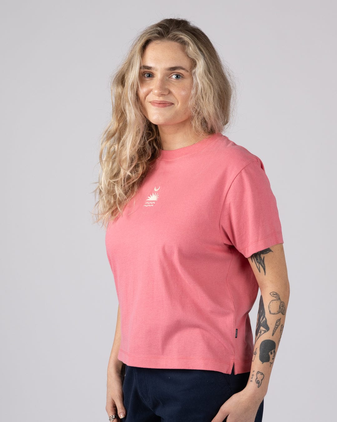 Equinox - Womens Boxy T-Shirt - Pink