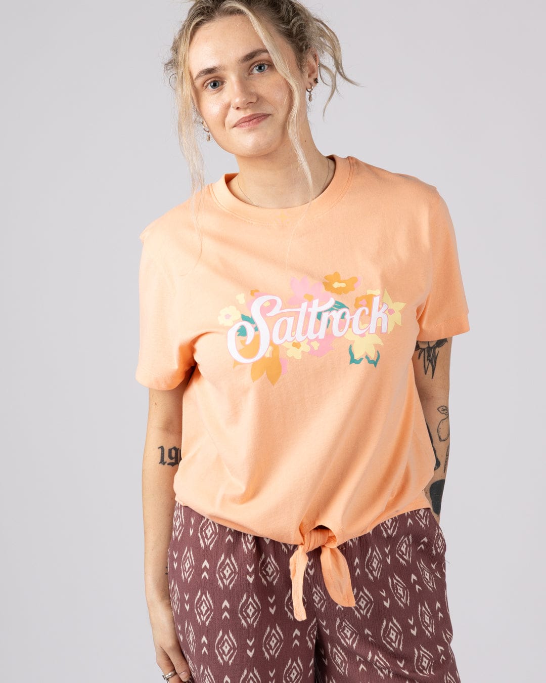 Trader Daze - Womens Boxy Short Sleeve T-Shirt - Orange