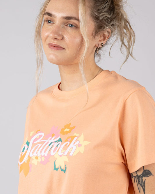 Trader Daze - Womens Boxy Short Sleeve T-Shirt - Orange