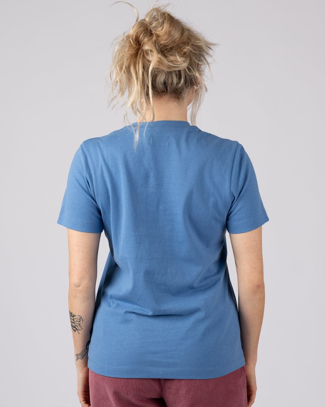 Trader Daze Womens Short Sleeve T-Shirt in Bright Blue