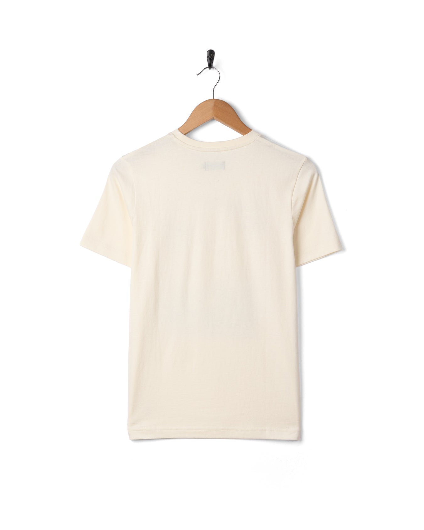 Happy Place Devon Womens Short Sleeve T-Shirt in Cream