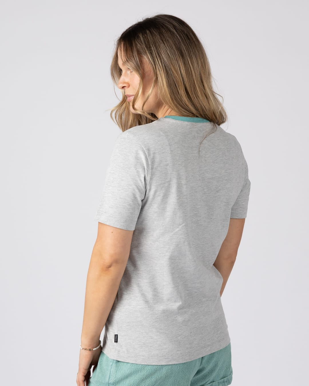 Scape Womens Short Sleeve Tee in Grey