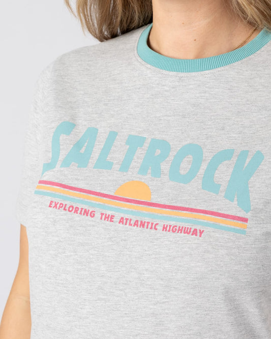 Scape Womens Short Sleeve Tee in Grey
