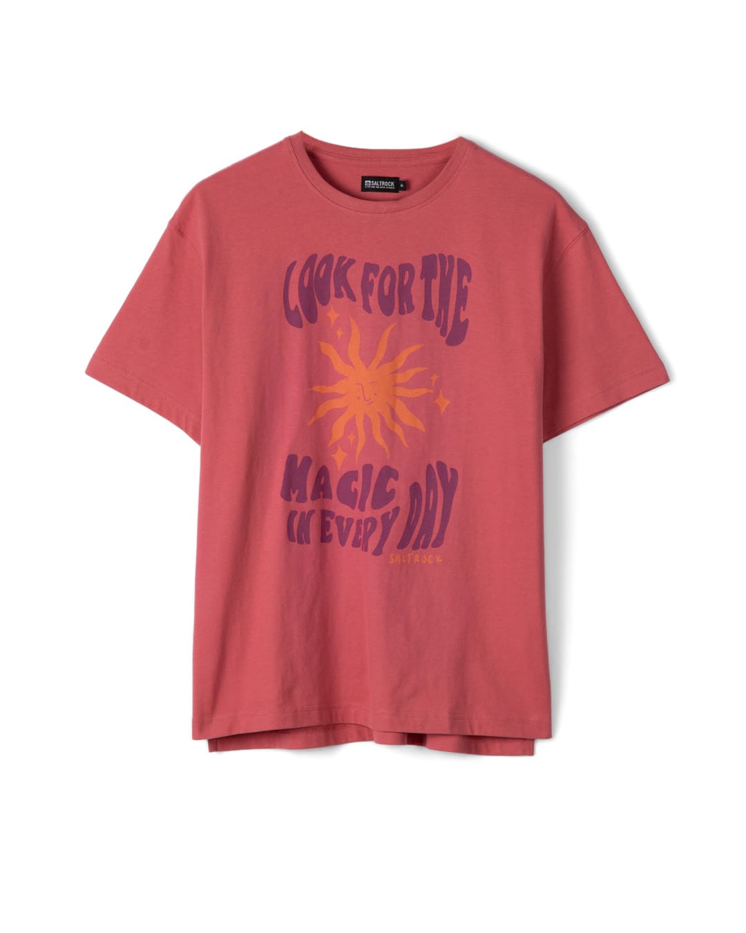 Magic Everyday Womens Oversized Short Sleeve T-Shirt in Pink