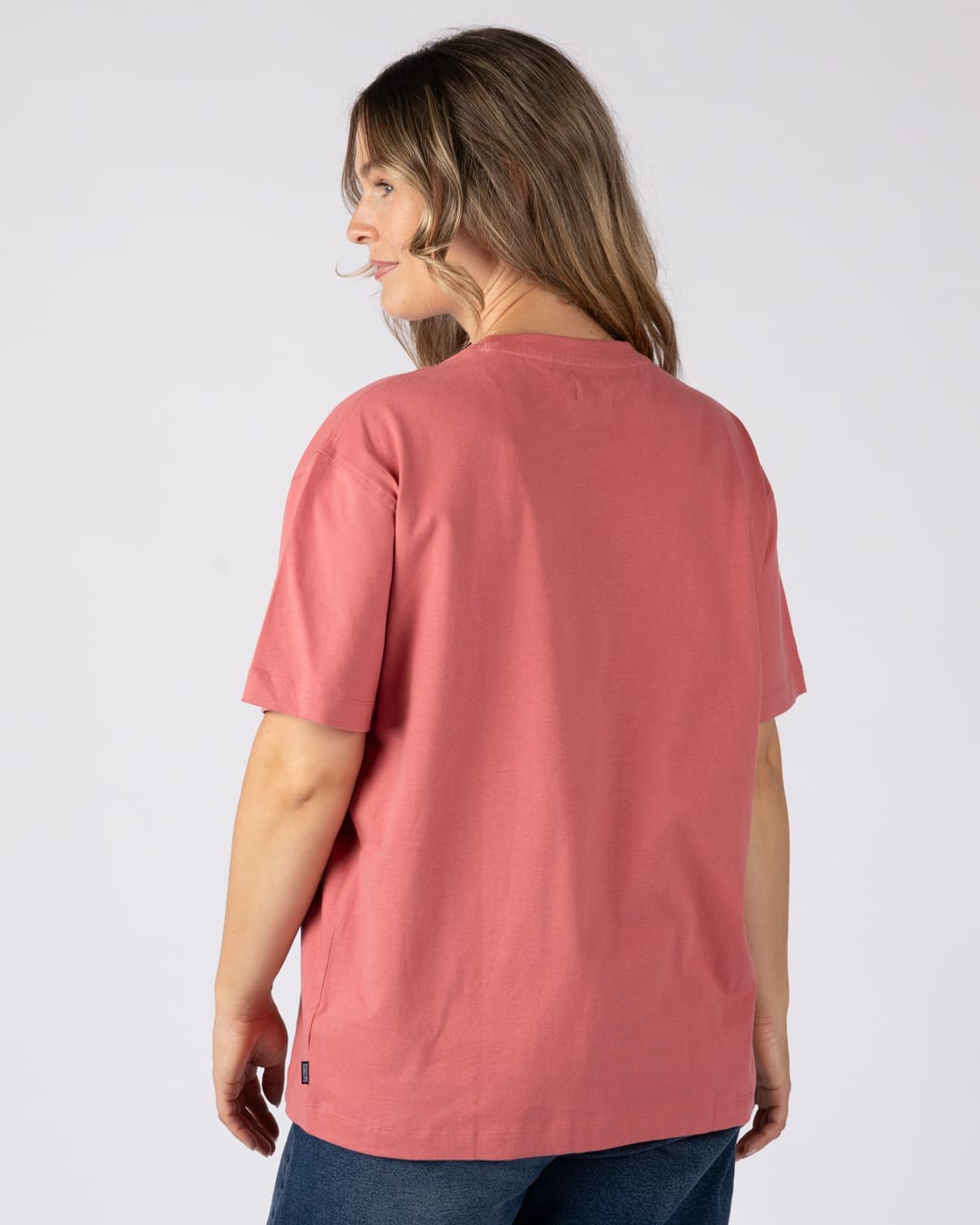 Perfect Set Womens Oversized Short Sleeve T-Shirt In Pink