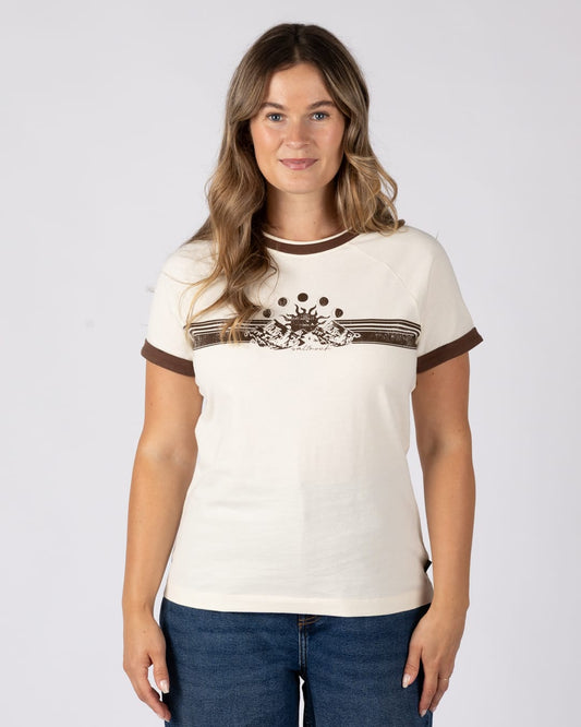 Logan Womens T-Shirt in Cream
