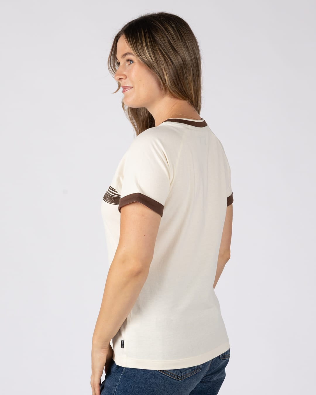 Logan Womens T-Shirt in Cream