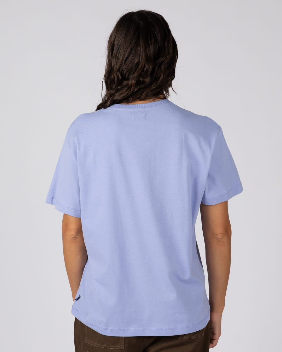 Take It Easy - Oversized S/S Tee - LIGHT BLUE
