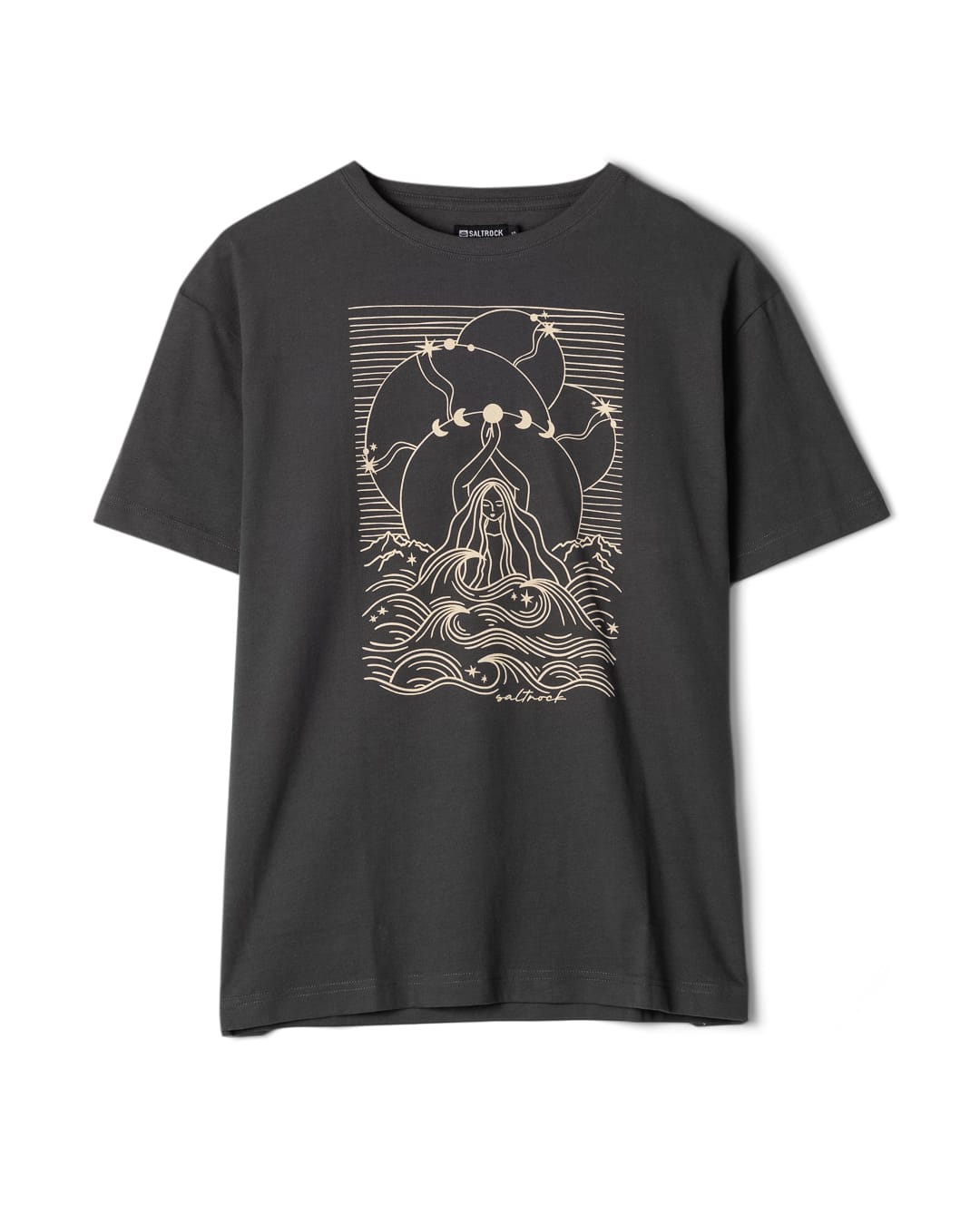 Calm Seas - Oversized S/S Tee - DARK GREY