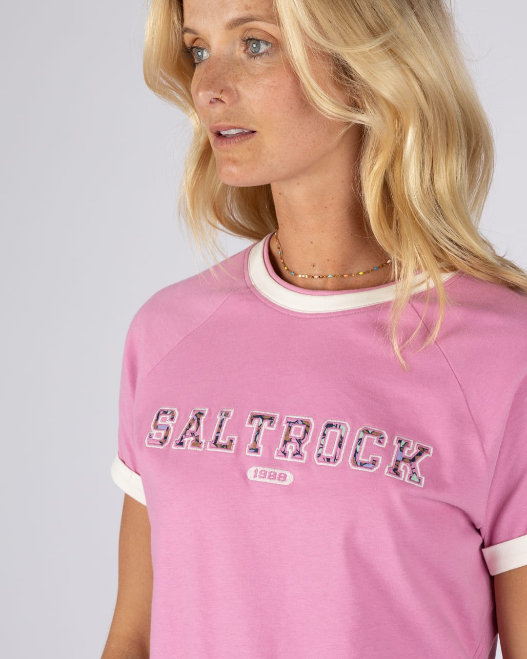 Campus Fleur - Classic S/S Tee - PINK