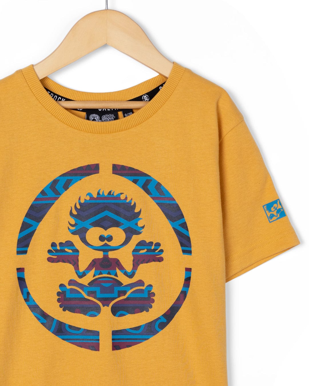 Pattern Target Tok - Kids Short Sleeve T-Shirt - Yellow