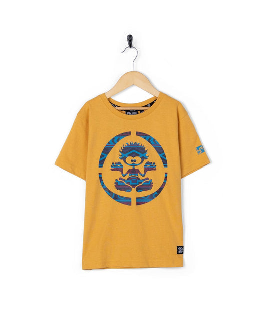 Pattern Target Tok - Kids Short Sleeve T-Shirt - Yellow
