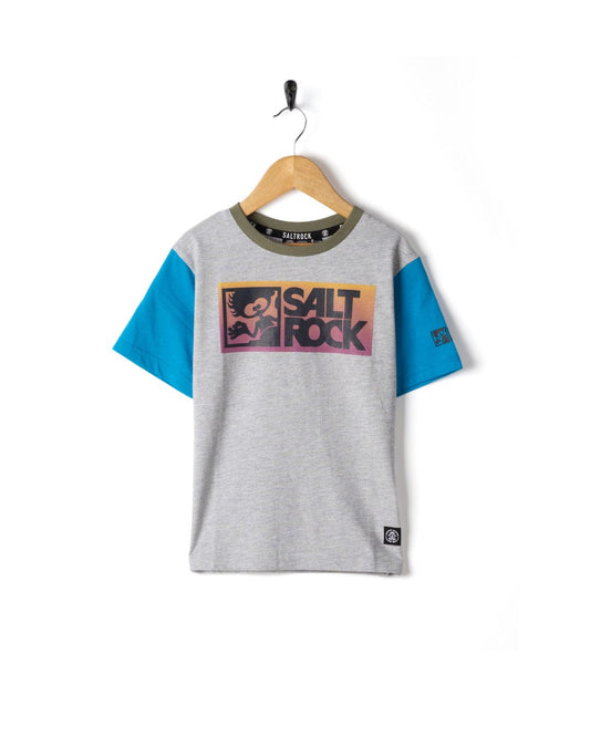 Tok Corp Gradient - kids Short Sleeve T-Shirt - Grey