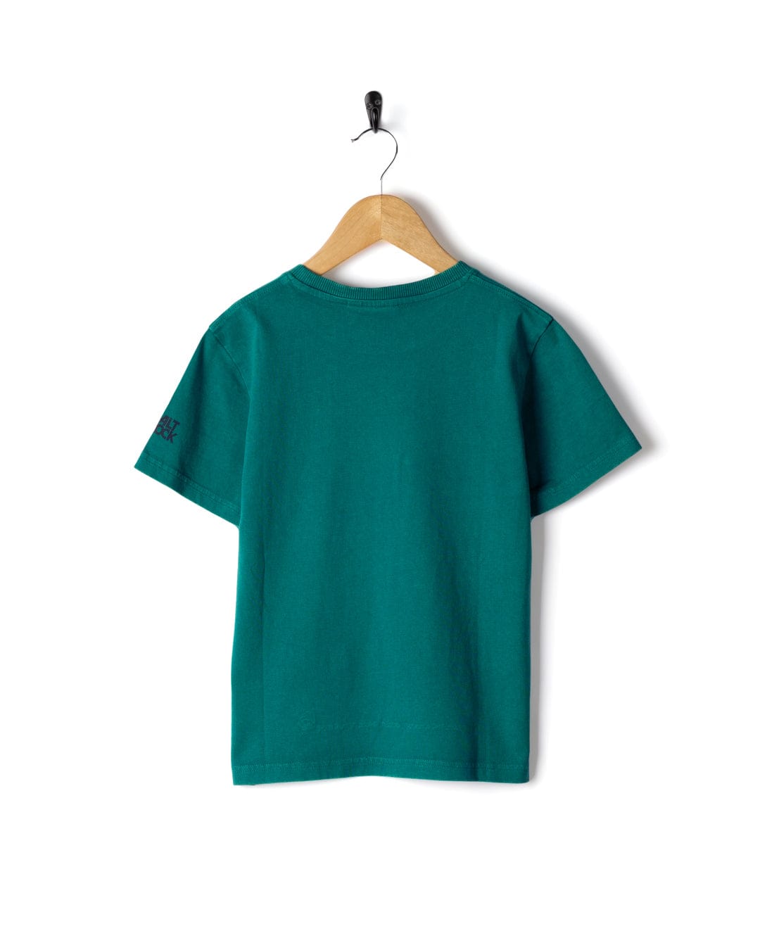 Treehouse Stripe - Kids Short Sleeve T-Shirt - Teal