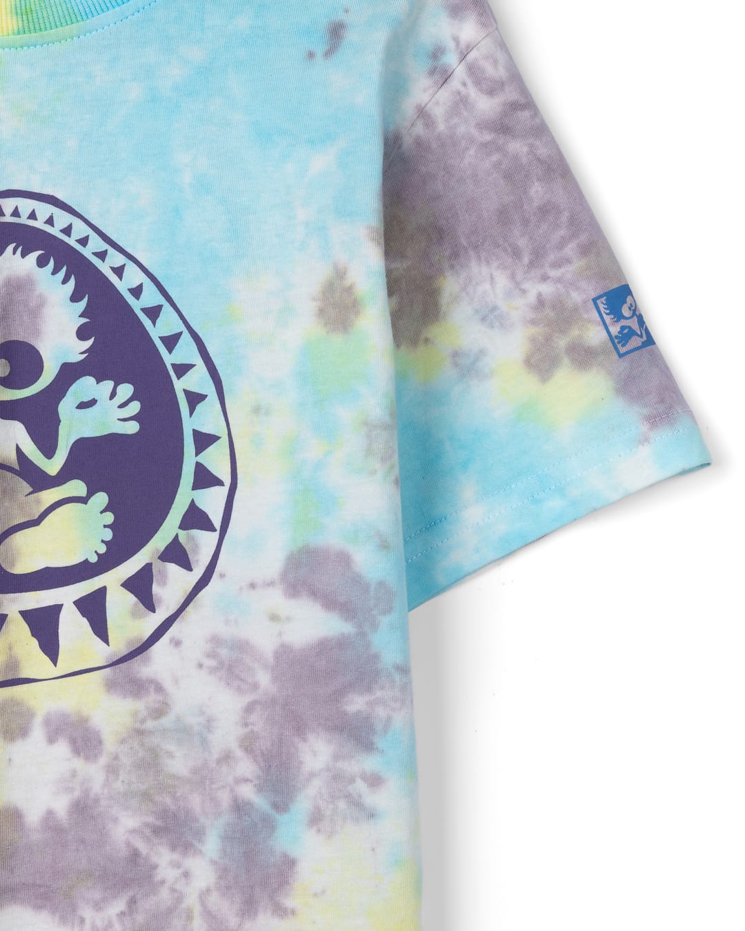 Origin Tok Kids Tie Dye Short Sleeve T-Shirt in Light Blue