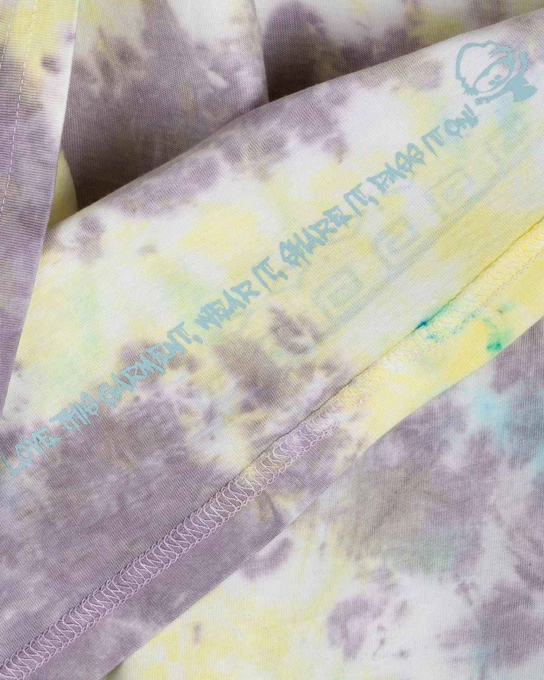 Origin Tok Kids Tie Dye Short Sleeve T-Shirt in Light Blue