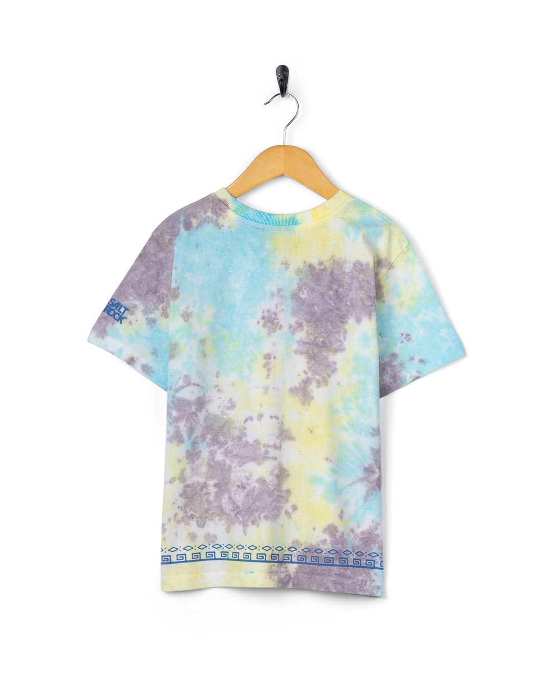 Origin Tok Kids Tie Dye Short Sleeve T-Shirt in Light Blue