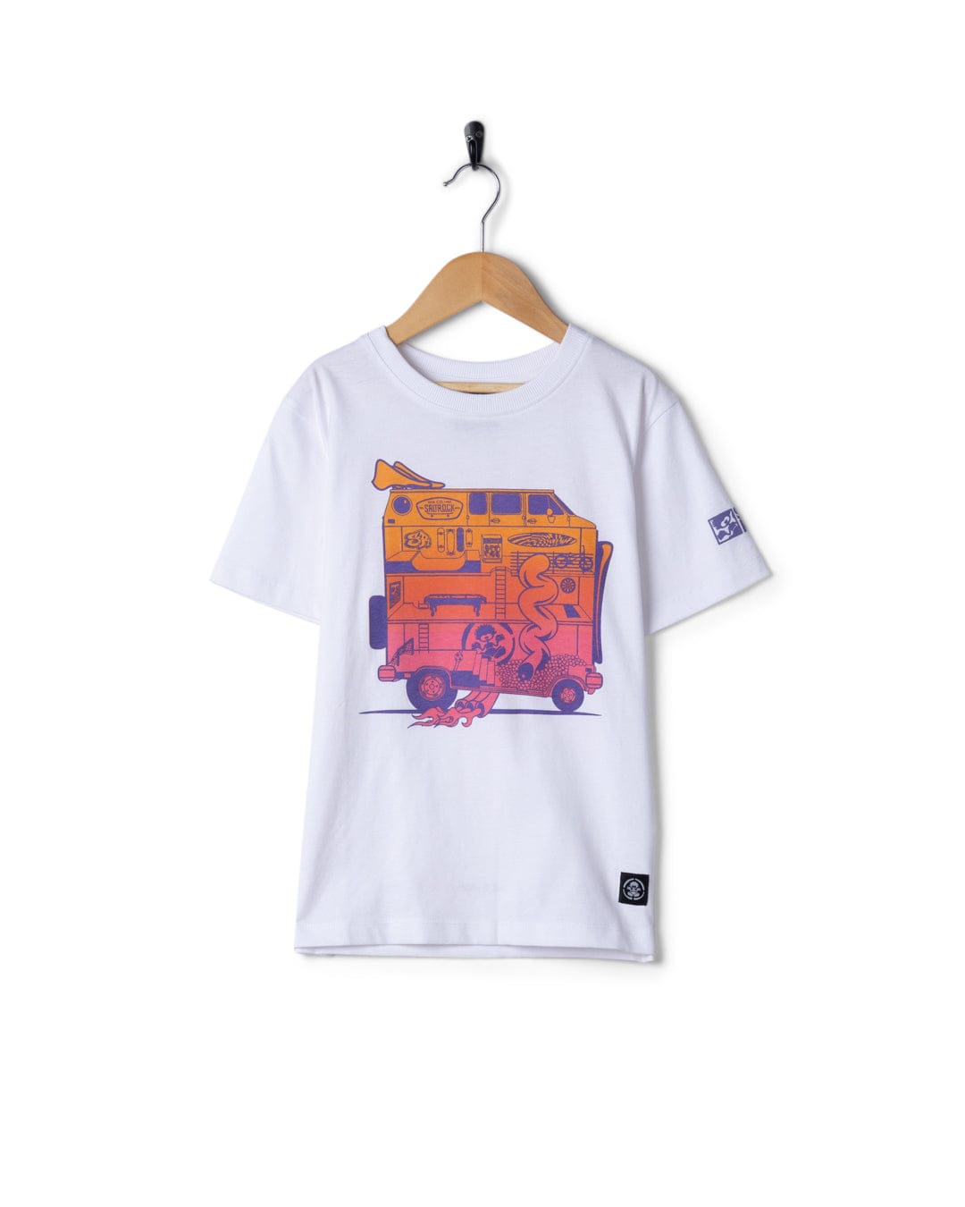 Dream Camper Kids Short Sleeve T-Shirt in White