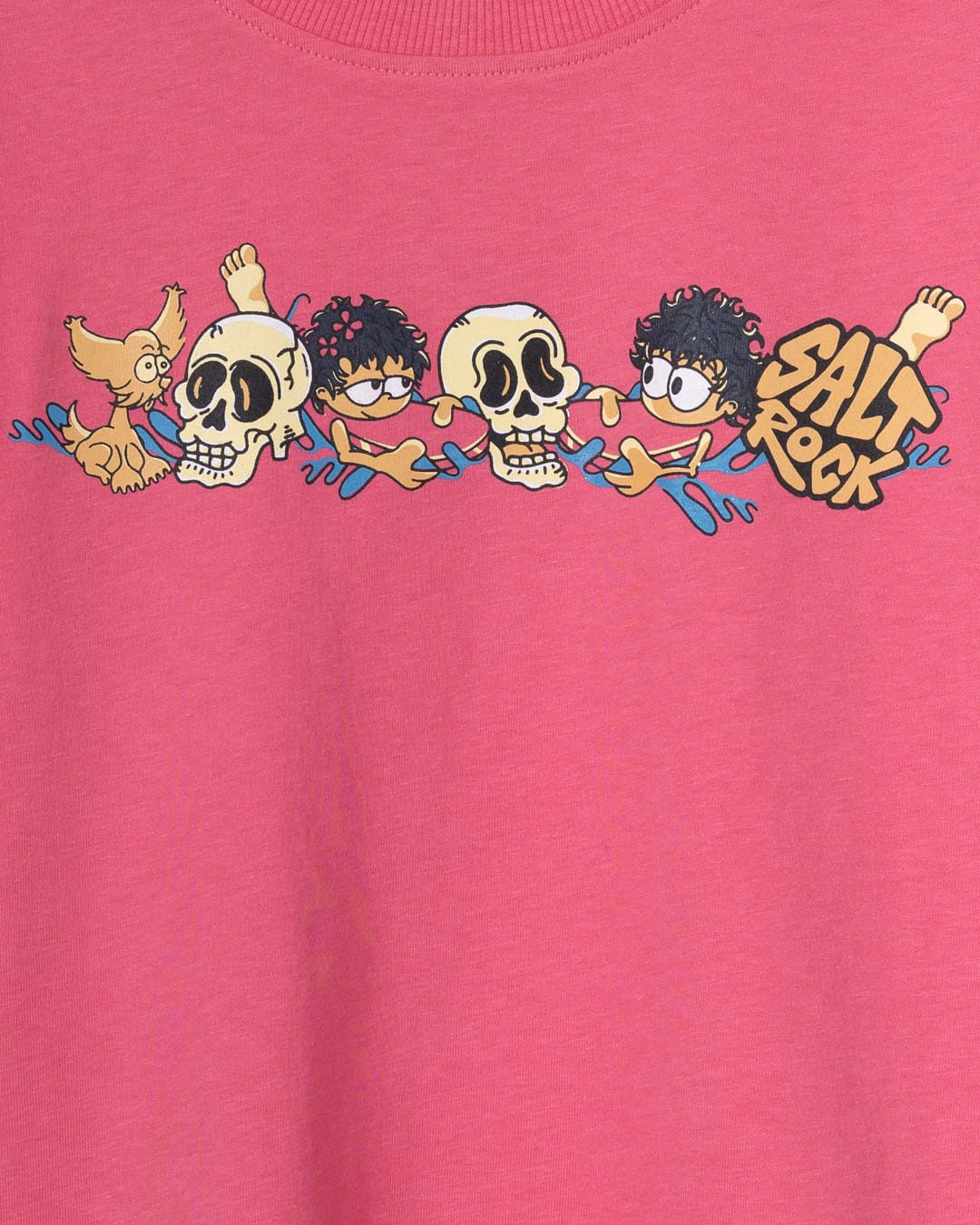 Lush Line Up Kids Short Sleeve Tee Bright Pink - SS26
