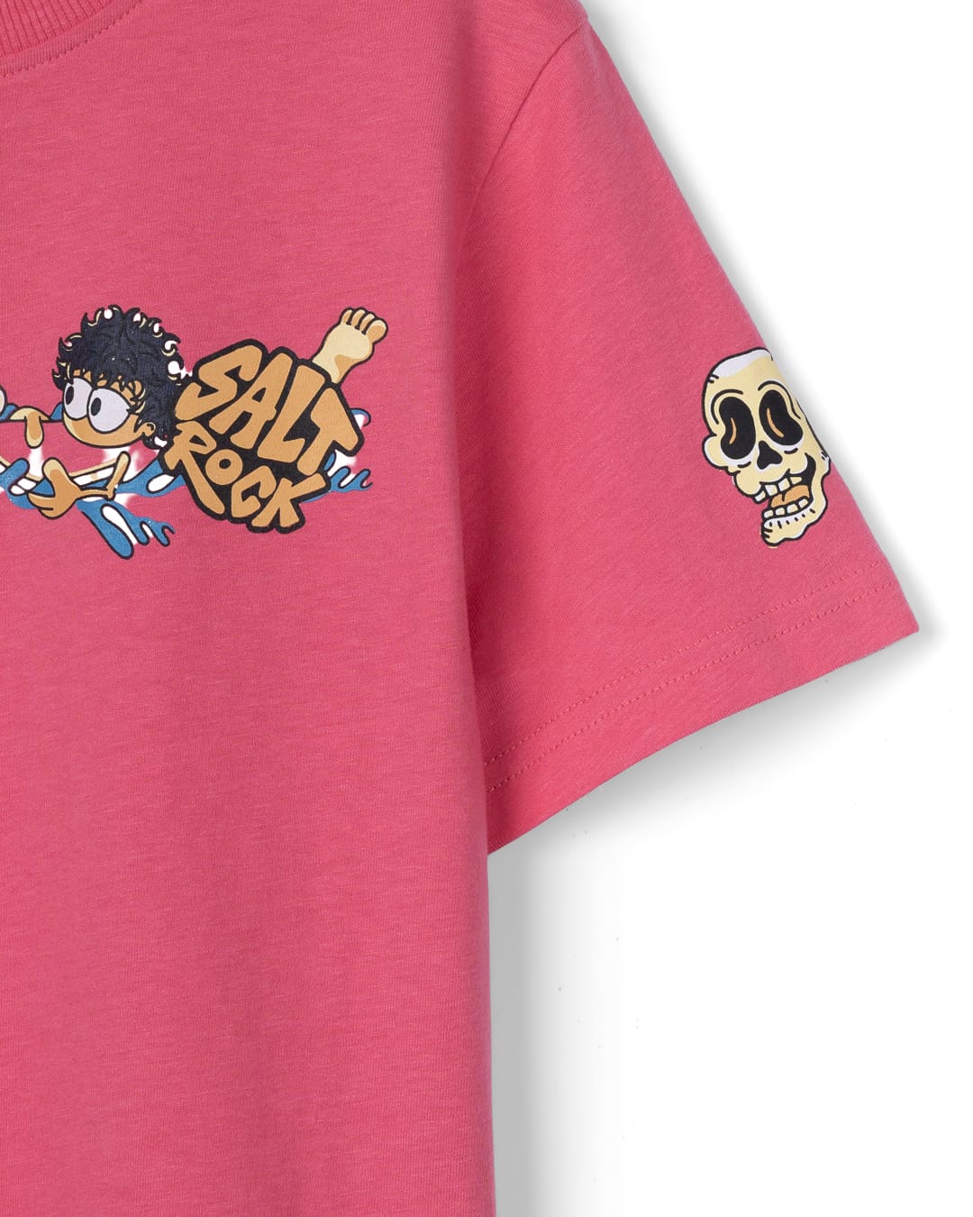 Lush Line Up Kids Short Sleeve Tee Bright Pink - SS26