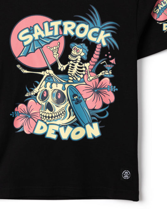 Sip N Dip Devon Kids T-Shirt in Black