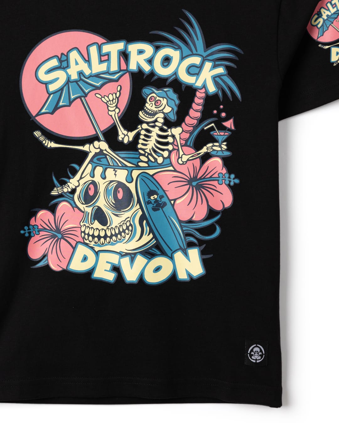 Sip N Dip Devon Kids T-Shirt in Black
