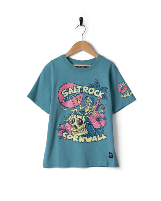 Sip “N”Dip Cornwall - Kids Short Sleeve T-Shirt - Blue