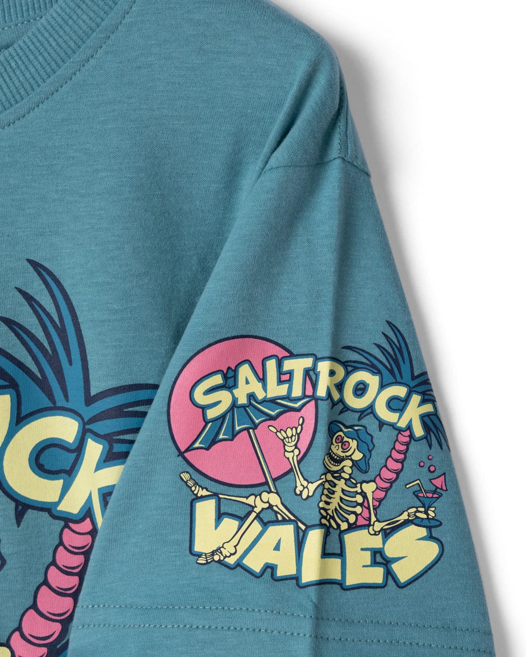 Sip “N”Dip Wales - Kids Short Sleeve T-Shirt - Blue