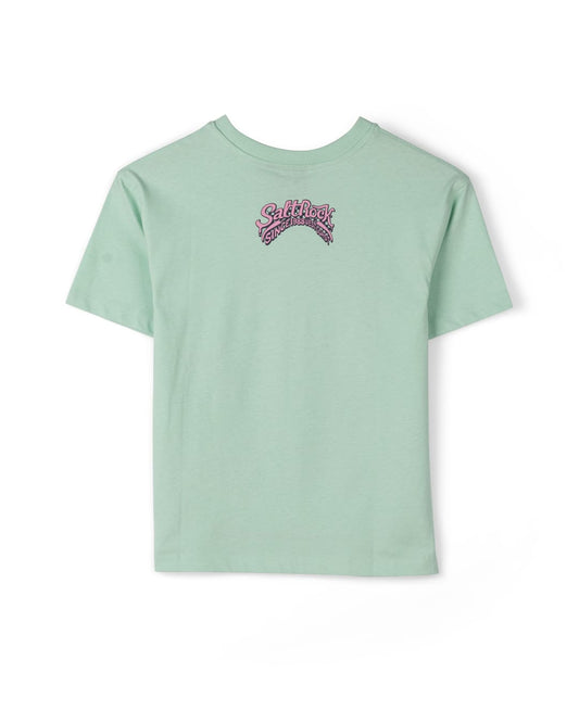 Racing To Base Kinds Oversized Short Sleeve T-Shirt In Light Green